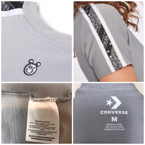 Conv&MileyCyrus SET: Boxy Short+GlitterTop Grey - Picture 7 of 7